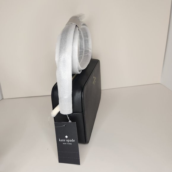 Kate Spade Sienna Refined Grain Leather Crossbody - Black - NWT - Picture 3 of 9